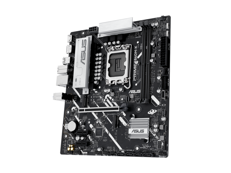 ASUS PRIME B860M-K Mainboard - Intel B860 - Intel LGA1851 - DDR5 RAM - Micro-ATX