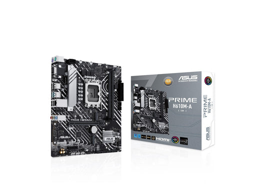 ASUS PRIME H610M-A-CSM Mainboard - Intel H610 - Intel LGA1700 - DDR5 RAM - Micro-ATX