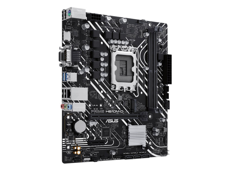 ASUS PRIME H610M-D Mainboard - Intel H610 - Intel LGA1700 - DDR5 RAM - Micro-ATX