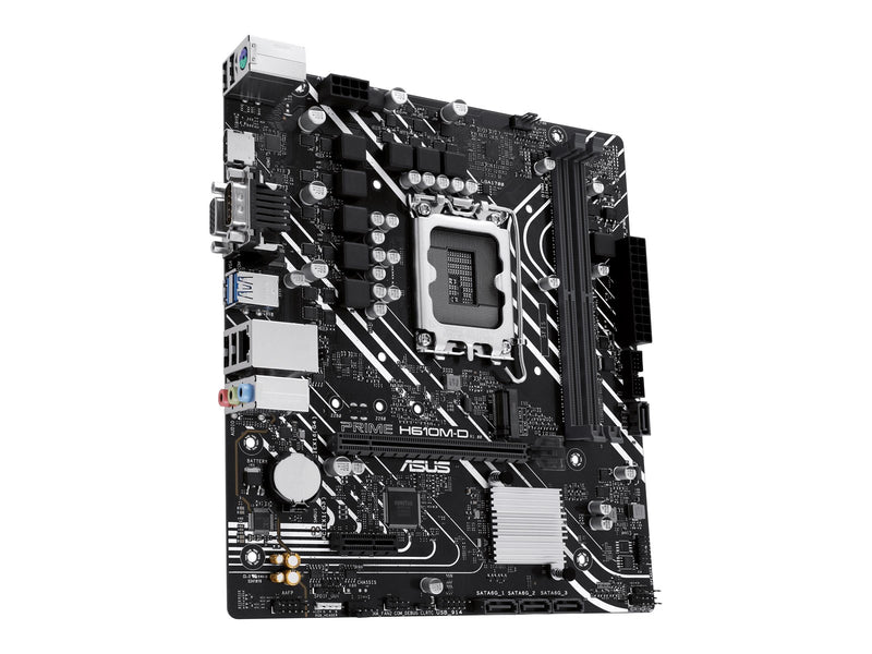 ASUS PRIME H610M-D Mainboard - Intel H610 - Intel LGA1700 - DDR5 RAM - Micro-ATX
