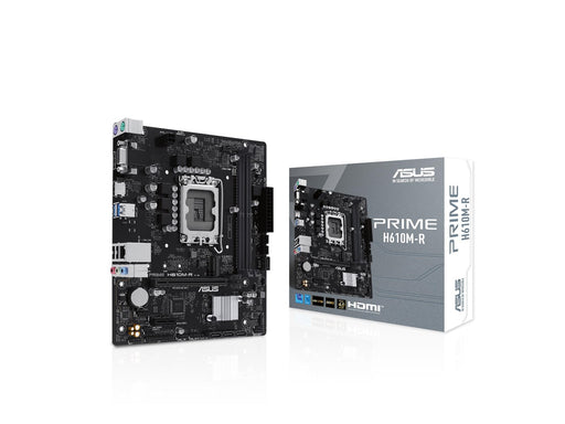 ASUS PRIME H610M-R-SI Mainboard - Intel H610 - Intel LGA1700 - DDR5 RAM - Micro-ATX