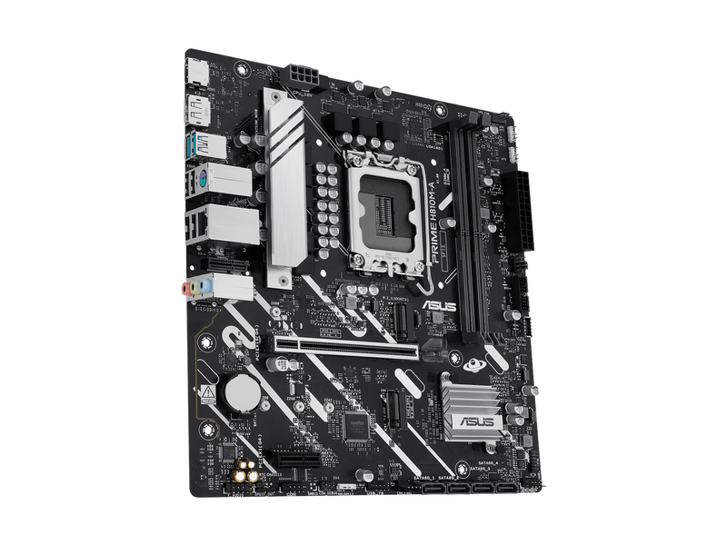 ASUS PRIME H810M-A-CSM Mainboard - Intel H810 - Intel LGA1851 - DDR5 RAM - Micro-ATX