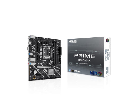 ASUS PRIME H810M-K Mainboard - Intel H810 - Intel LGA1851 - DDR5 RAM - Micro-ATX