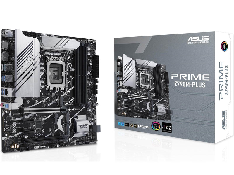 ASUS PRIME Z790M-PLUS (V2) Mainboard - Intel Z790 - Intel LGA1700 - DDR5 RAM - Micro-ATX