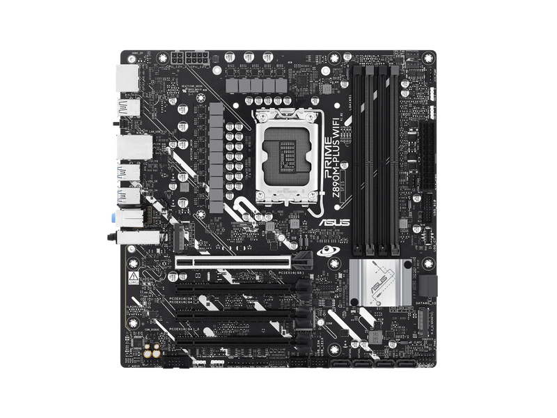 ASUS PRIME Z890M-PLUS WIFI Mainboard - Intel Z890 - Intel LGA1851 - DDR5 RAM - Micro-ATX