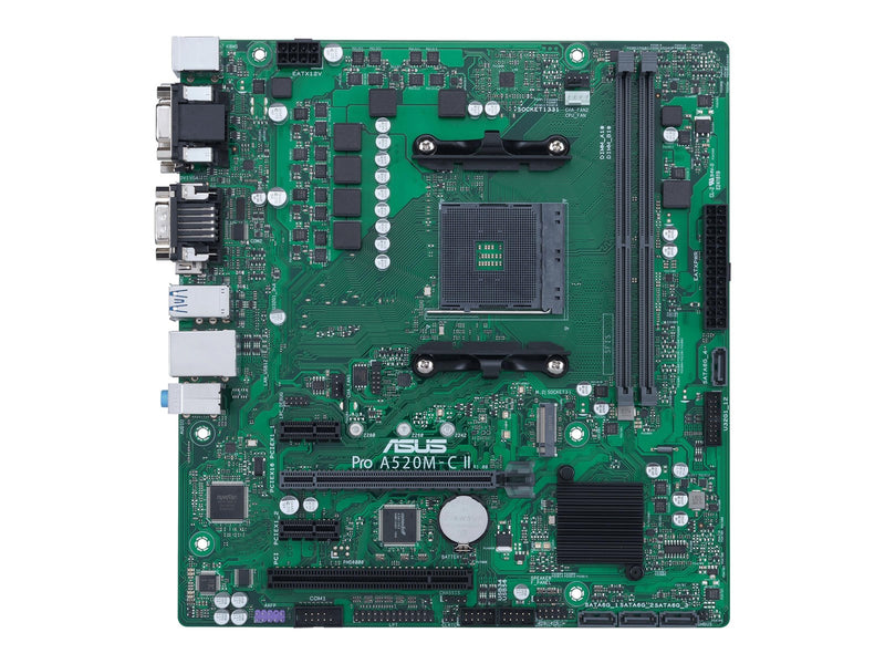 ASUS PRO A520M-C II/CSM Mainboard - AMD A520 - AMD AM4 - DDR4 RAM - Micro-ATX