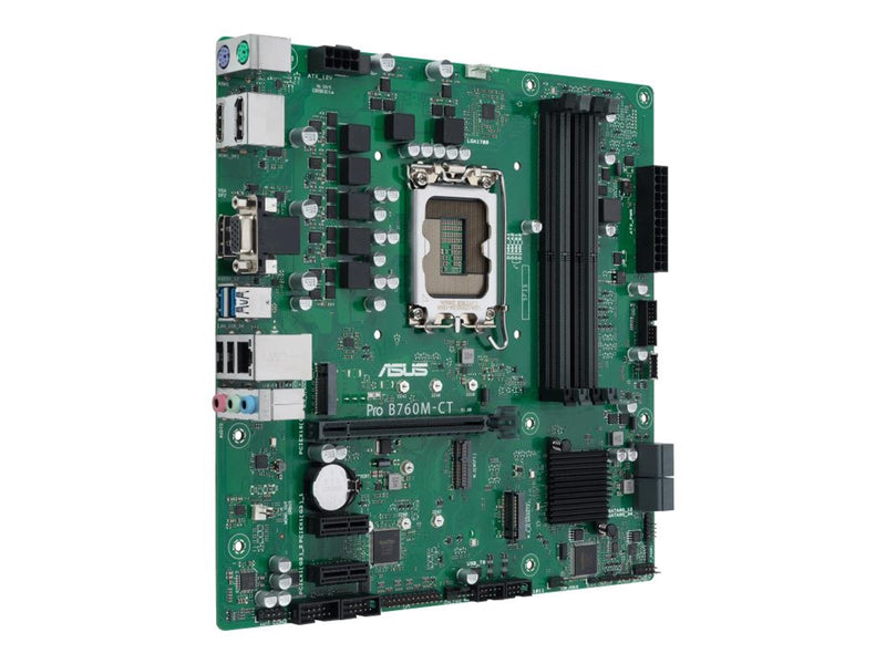 ASUS PRO B760M-CT-CSM Mainboard - Intel B760 - Intel LGA1700 - DDR5 RAM - Micro-ATX