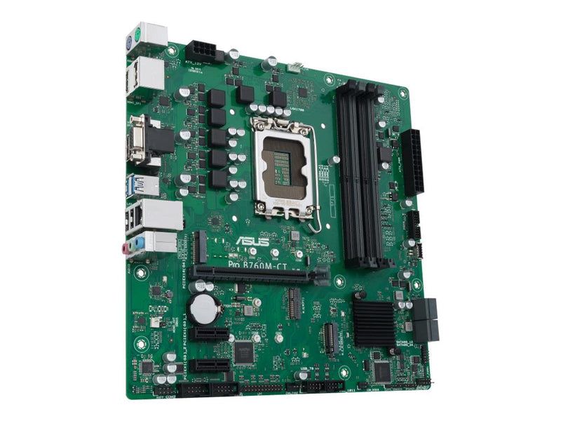 ASUS PRO B760M-CT-CSM Mainboard - Intel B760 - Intel LGA1700 - DDR5 RAM - Micro-ATX