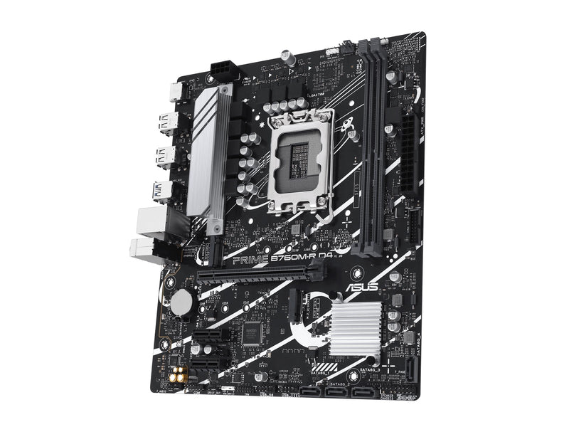 ASUS PRO B760M-R D4 Mainboard - Intel B760 - Intel LGA1700 - DDR4 RAM - Micro-ATX