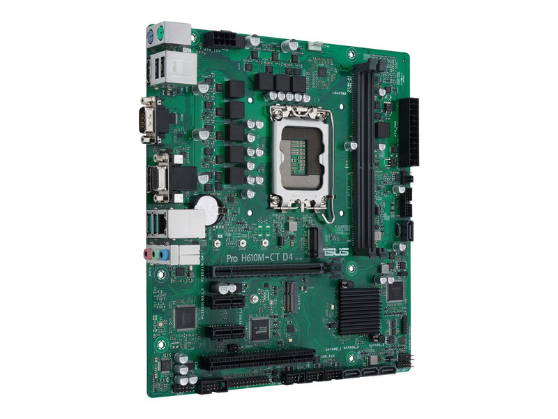 ASUS PRO H610M-C D4-CSM Mainboard - Intel H610 - Intel LGA1700 - DDR4 RAM - Micro-ATX