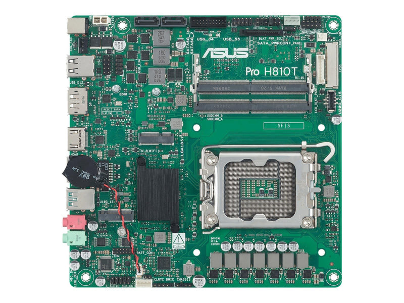 ASUS PRO H810T-CSM Mainboard - Intel H810 - Intel LGA1851 - DDR5 RAM - Mini-ITX