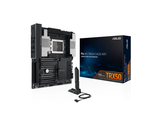 ASUS PRO WS TRX50-SAGE WIFI Mainboard - AMD TRX50 - AMD sTR5 - DDR5 RAM - SSI (Server)