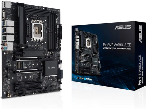 ASUS PRO WS W680-ACE Mainboard - Intel W680 - Intel LGA1700 - DDR5 RAM - ATX