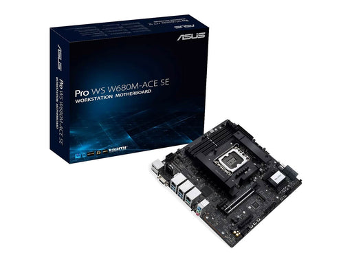 ASUS PRO WS W680M-ACE SE Mainboard - Intel W680 - Intel LGA1700 - DDR5 RAM - Micro-ATX