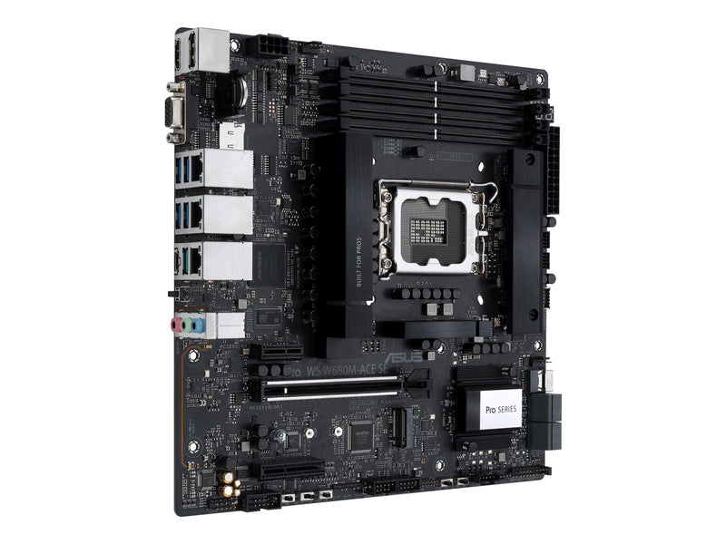 ASUS PRO WS W680M-ACE SE Mainboard - Intel W680 - Intel LGA1700 - DDR5 RAM - Micro-ATX