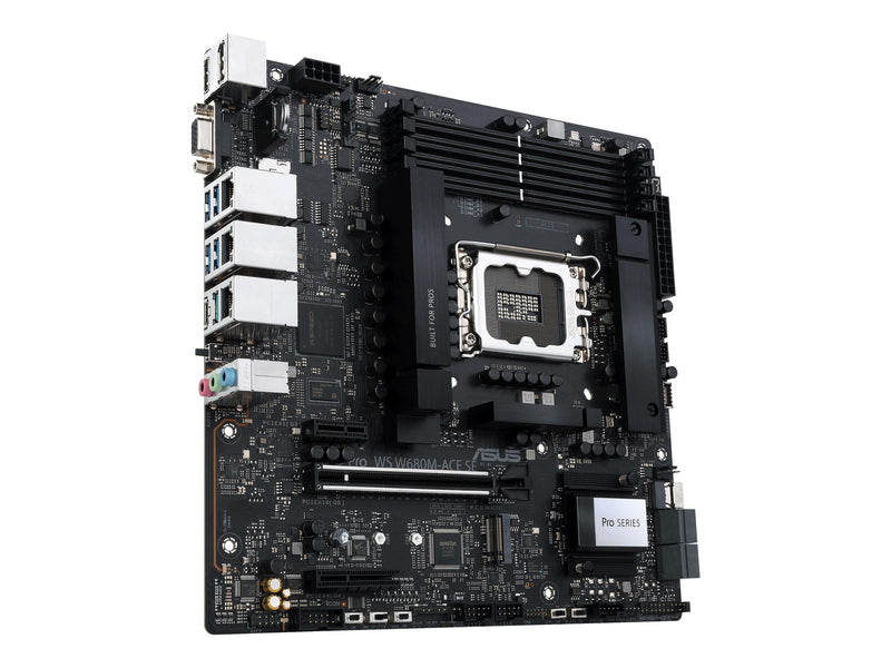 ASUS PRO WS W680M-ACE SE Mainboard - Intel W680 - Intel LGA1700 - DDR5 RAM - Micro-ATX