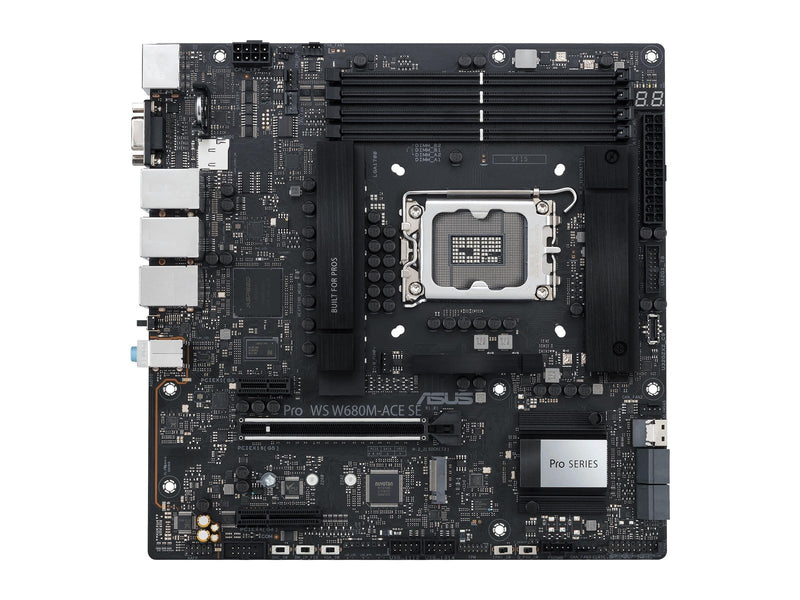ASUS PRO WS W680M-ACE SE Mainboard - Intel W680 - Intel LGA1700 - DDR5 RAM - Micro-ATX