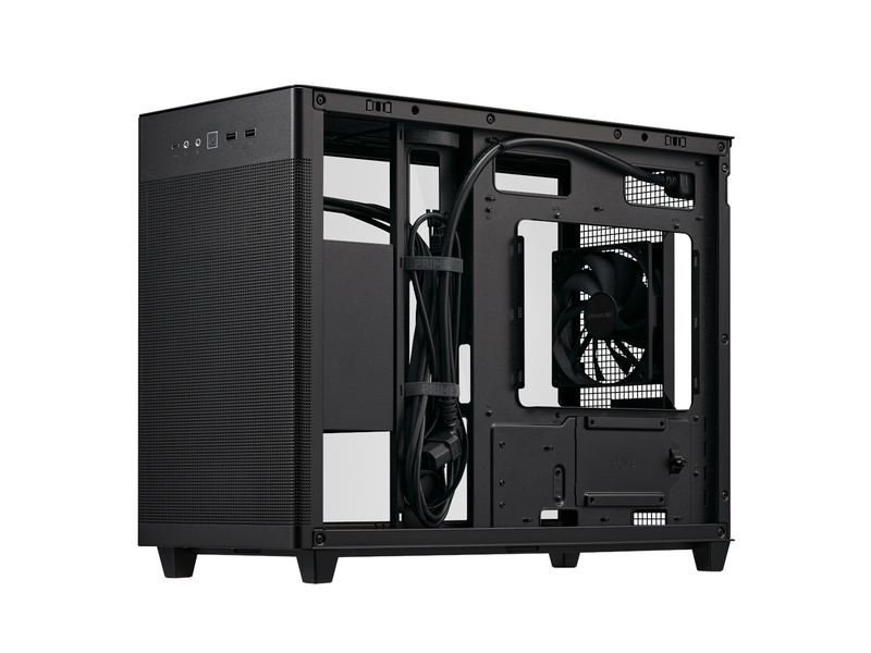 ASUS Prime AP201 Tempered Glass - Black - Gehäuse - Minitower - Schwarz