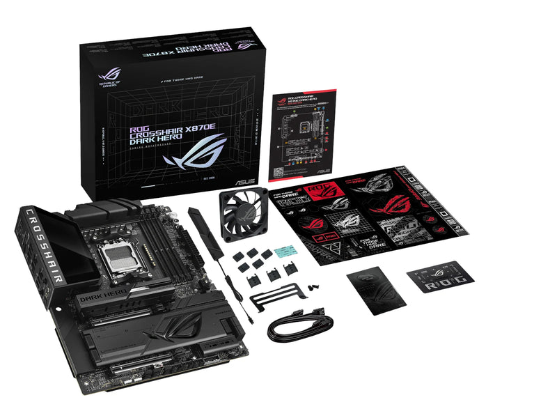 ASUS ROG CROSSHAIR X870E DARK HERO Mainboard - AMD X870E - AMD AM5 - DDR5 RAM - ATX