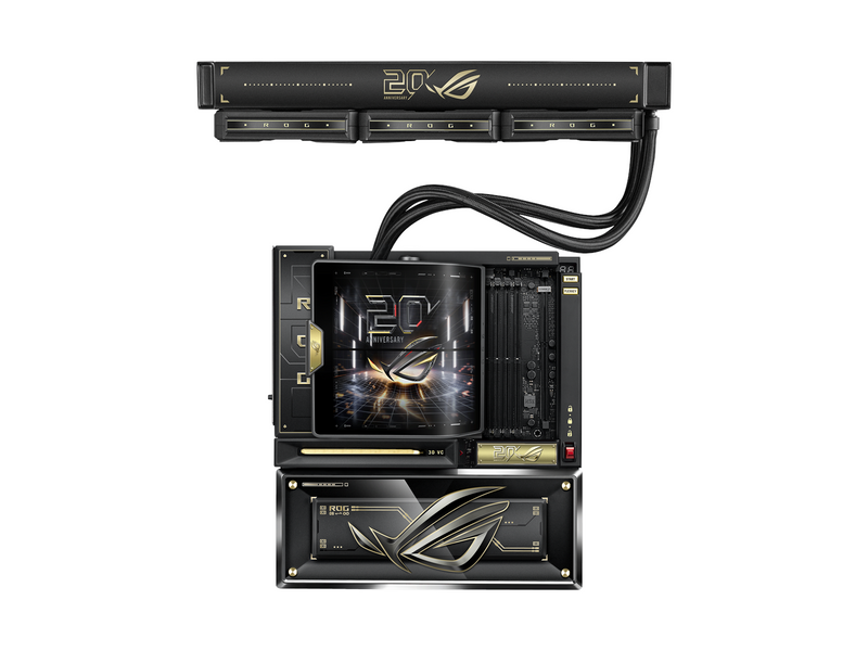 ASUS ROG CROSSHAIR X870E EDITION 20 + ROG RYUJIN 360 EDITION 20 Mainboard - AMD X870E - AMD AM5 - DDR5 RAM - Extended ATX