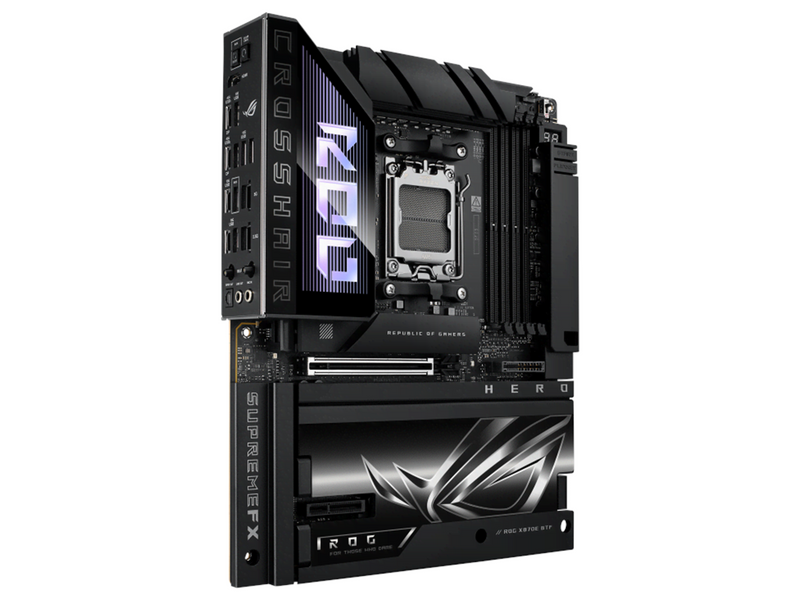 ASUS ROG CROSSHAIR X870E HERO BTF Edition Mainboard - AMD X870E - AMD AM5 - DDR5 RAM - ATX (BTF Standard)
