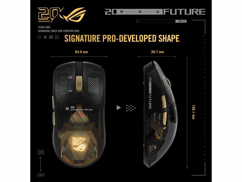 ASUS ROG Harpe II Extreme Edition 20 - Gaming Maus (Schwarz)