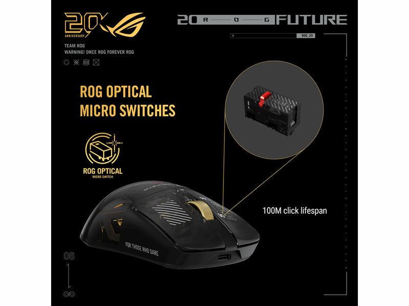 ASUS ROG Harpe II Extreme Edition 20 - Gaming Maus (Schwarz)