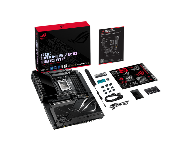 ASUS ROG MAXIMUS Z890 HERO BTF Mainboard - Intel Z890 - Intel LGA1851 - DDR5 RAM - ATX (BTF Standard)