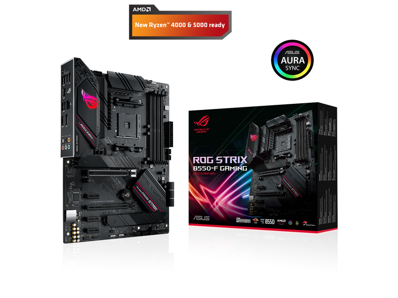 ASUS ROG STRIX B550-F GAMING Mainboard - AMD B550 - AMD AM4 - DDR4 RAM - ATX