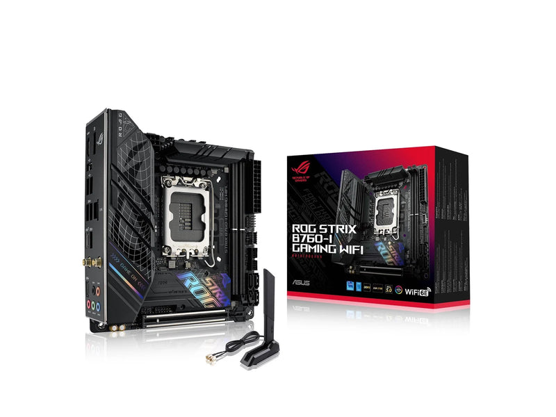 ASUS ROG STRIX B760-I GAMING WIFI (V2) Mainboard - Intel B760 - Intel LGA1700 - DDR5 RAM - Mini-ITX