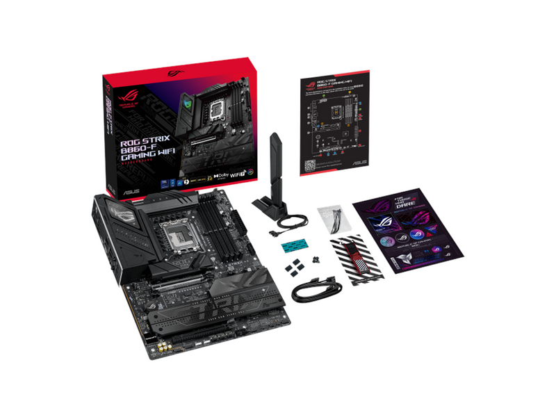 ASUS ROG STRIX B860-F GAMING WIFI Mainboard - Intel B860 - Intel LGA1851 - DDR5 RAM - ATX