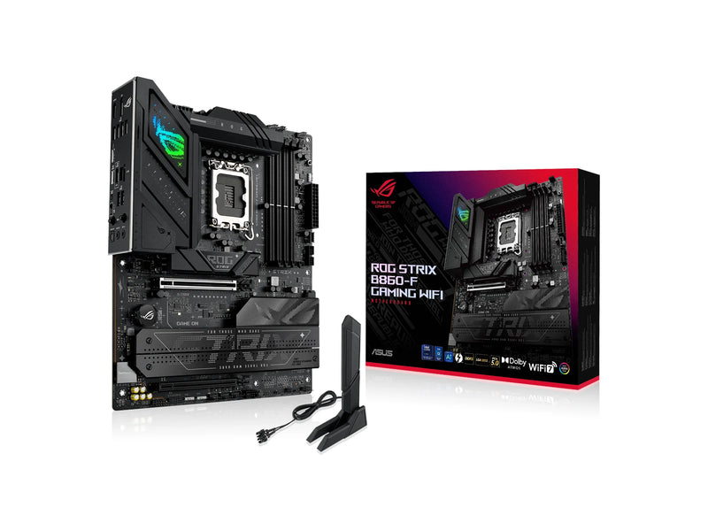 ASUS ROG STRIX B860-F GAMING WIFI Mainboard - Intel B860 - Intel LGA1851 - DDR5 RAM - ATX