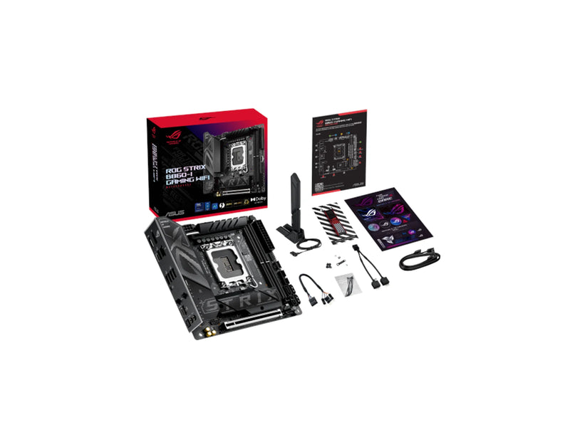 ASUS ROG STRIX B860-I GAMING WIFI Mainboard - Intel B860 - Intel LGA1851 - DDR5 RAM - Mini-ITX