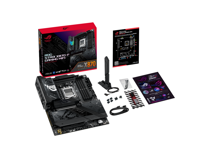 ASUS ROG STRIX X870-F GAMING WIFI Mainboard - AMD X870 - AMD AM5 - DDR5 RAM - ATX
