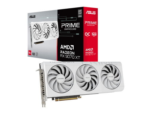 ASUS Radeon RX 9070 XT Prime OC White - 16GB GDDR6 RAM - Grafikkarte