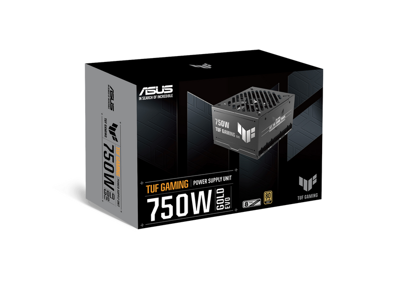 ASUS TUF GAMING 750G EVO 2026 Netzteile - 750 Watt - 120 mm - ATX 3.1 - 80 Plus Gold zertifiziert