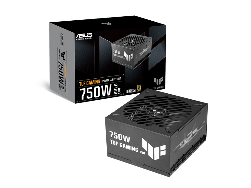 ASUS TUF GAMING 750G EVO 2026 Netzteile - 750 Watt - 120 mm - ATX 3.1 - 80 Plus Gold zertifiziert