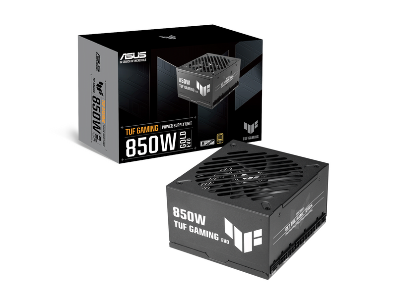 ASUS TUF GAMING 850G EVO 2026 Netzteile - 850 Watt - 120 mm - ATX 3.1 - 80 Plus Gold zertifiziert