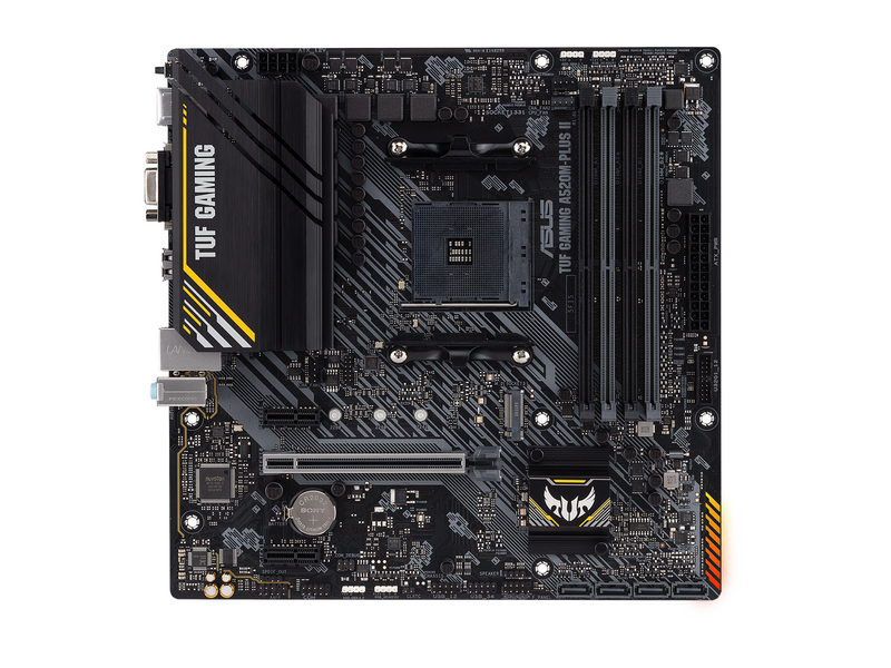 ASUS TUF GAMING A520M-PLUS II Mainboard - AMD A520 - AMD AM4 - DDR4 RAM - Micro-ATX