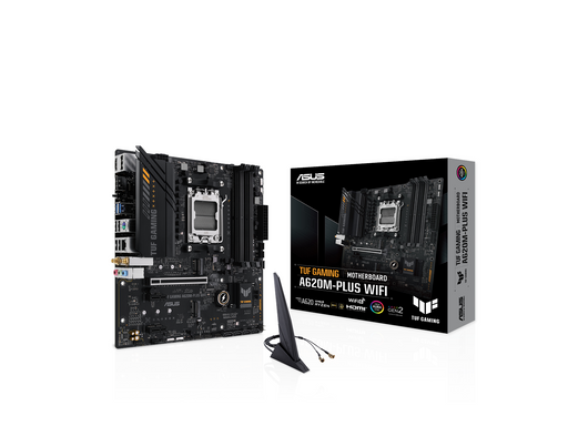 ASUS TUF GAMING A620M-PLUS WIFI Mainboard - AMD A620 - AMD AM5 - DDR5 RAM - Micro-ATX