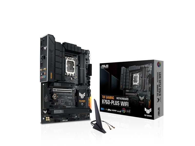 ASUS TUF GAMING B760-PLUS WIFI (V2) Mainboard - Intel B760 - Intel LGA1700 - DDR5 RAM - ATX