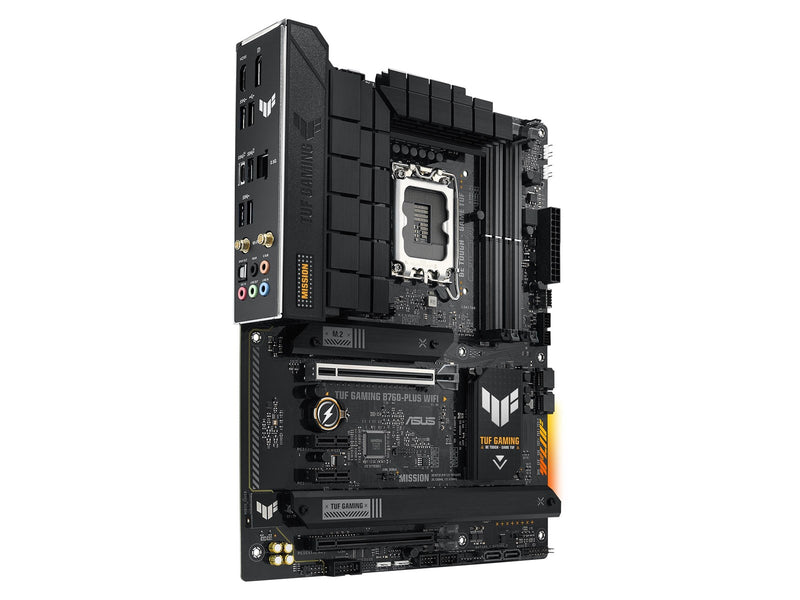 ASUS TUF GAMING B760-PLUS WIFI (V2) Mainboard - Intel B760 - Intel LGA1700 - DDR5 RAM - ATX