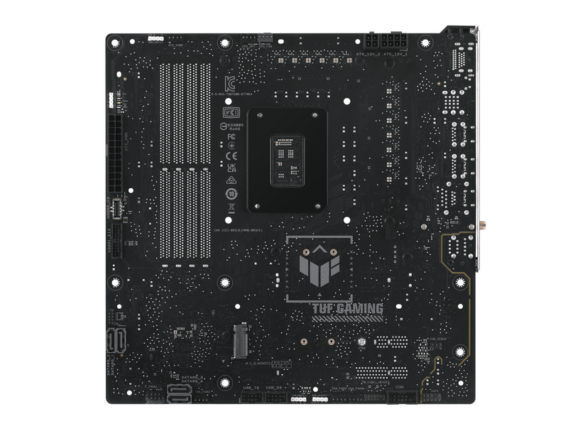 ASUS TUF GAMING B760M-BTF WIFI Mainboard - Intel B760 - Intel LGA1700 - DDR4 RAM - Micro-ATX (BTF Standard)