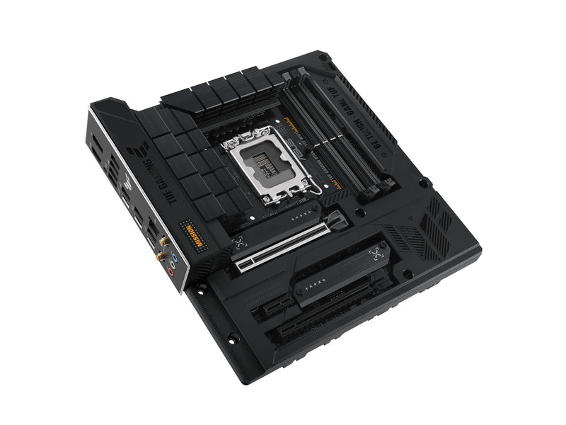 ASUS TUF GAMING B760M-BTF WIFI Mainboard - Intel B760 - Intel LGA1700 - DDR5 RAM - Micro-ATX (BTF Standard)