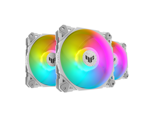 ASUS TUF GAMING TF120 White ARGB 3IN1 - Gehäuselüfter - 120mm - Weiß mit RGB LED - 29 dBA