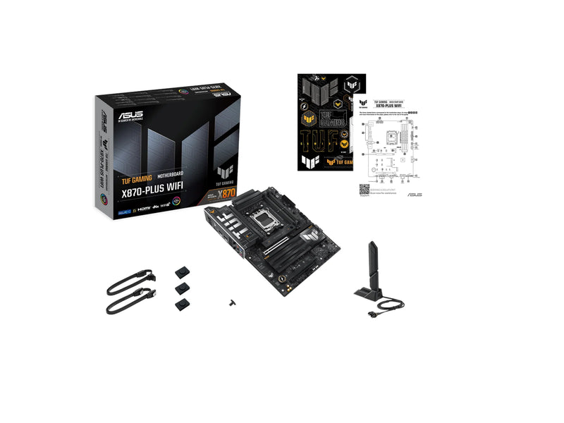 ASUS TUF GAMING X870-PLUS WIFI Mainboard - AMD X870 - AMD AM5 - DDR5 RAM - ATX