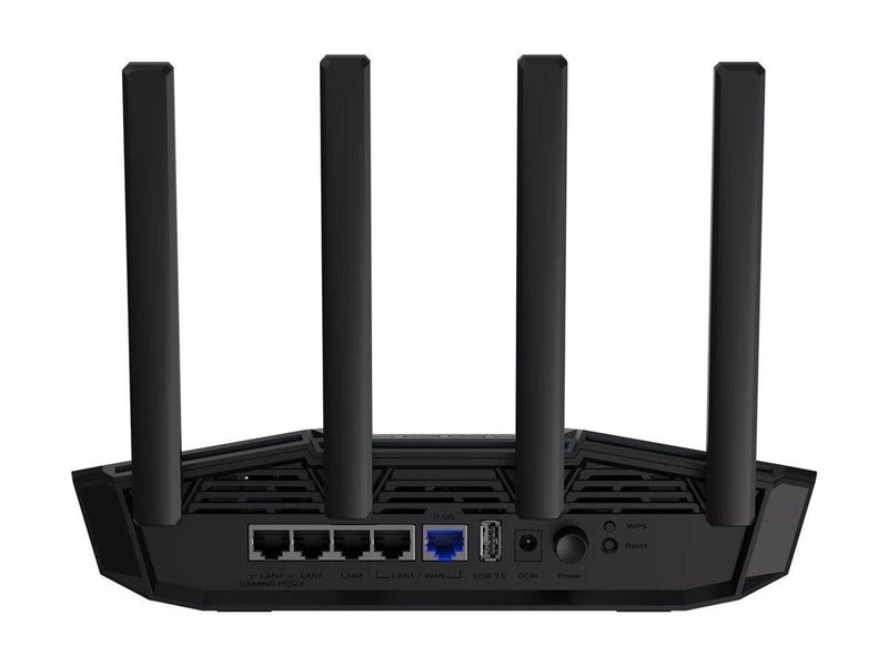 ASUS TUF Gaming BE3600 -Wi-Fi 7 - 4-Antenna - 4-Port switch - Wireless router 802.11a/b/g/n/ac/ax/be (Wi-Fi 7) - Wireless router 802.11a/b/g/n/ac/ax/be (Wi-Fi 7)