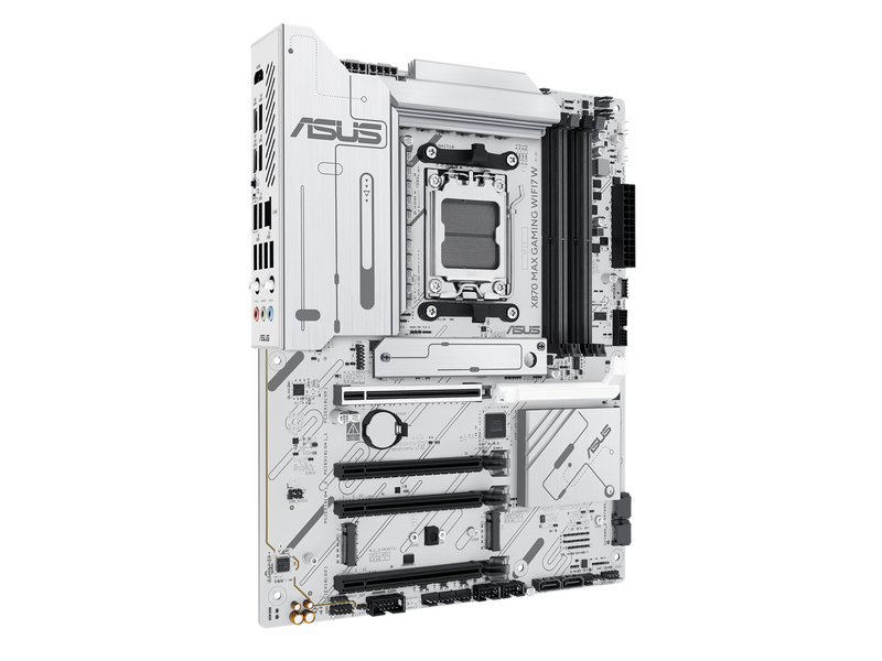ASUS X870 MAX GAMING WIFI7 WHITE Mainboard - AMD X870 - AMD AM5 - DDR5 RAM - ATX