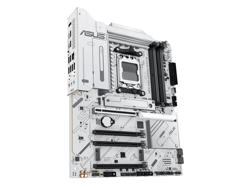 ASUS X870 MAX GAMING WIFI7 WHITE Mainboard - AMD X870 - AMD AM5 - DDR5 RAM - ATX