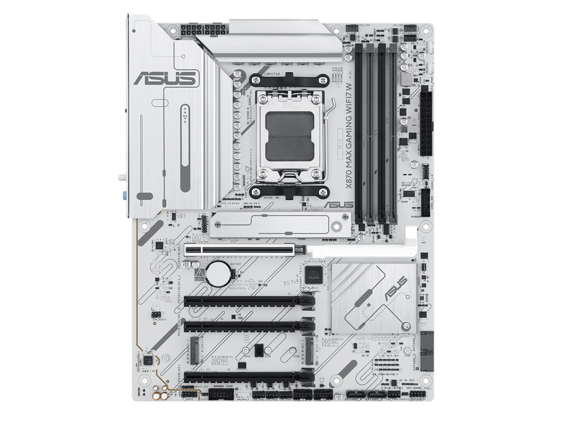 ASUS X870 MAX GAMING WIFI7 WHITE Mainboard - AMD X870 - AMD AM5 - DDR5 RAM - ATX